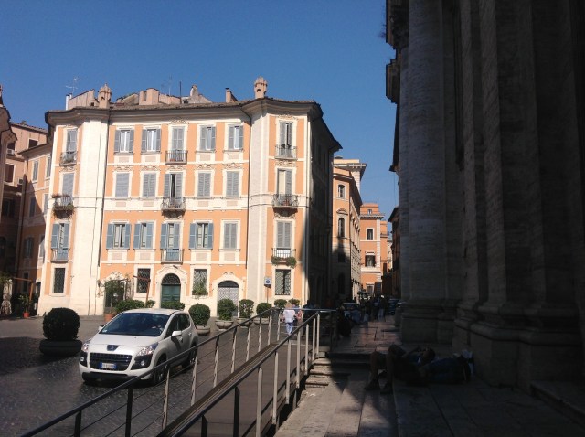 San Ignacio on the right, road to my house straight ahead.