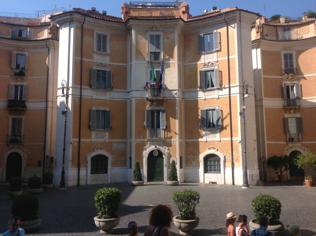 Look outside the front of San Ignacio